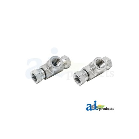 A & I Products Female NPSM Swivel to Female NPSM Swivel X Female NPT Adapter (2 pk) 3.75" x4" x2" A-43B29